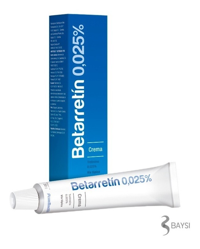 BETARRETIN 0.025% CREMA 30GR - WebDerma Perú