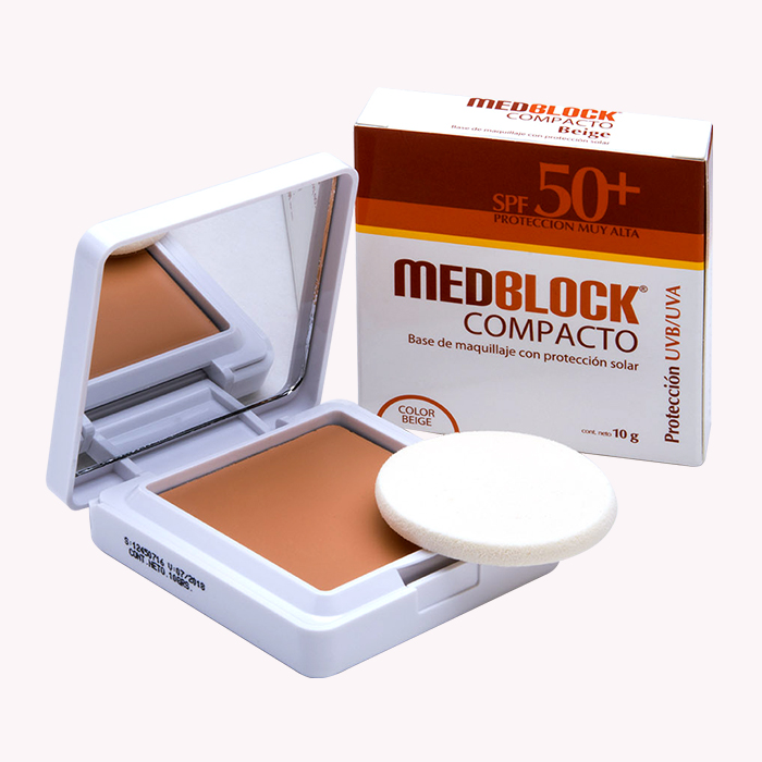 MEDBLOCK SPF50+ COMPACTO 10GR - Derma Express Perú