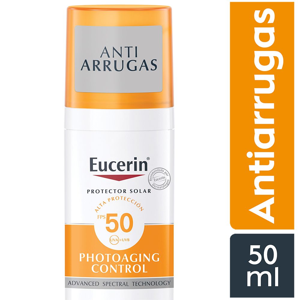 EUCERIN SUN ANTI-AGE FPS50+ 50ML - Derma Express Perú