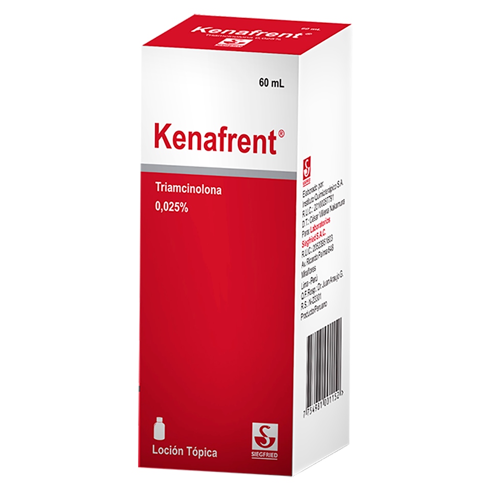 KENAFRENT 0.025% LOCION TOPICA 60 ML - Rosderma Perú