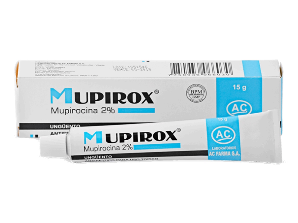 MUPIROX (MUPIROCINA 2%) UNGUENTO 15 GR - WebDerma Perú