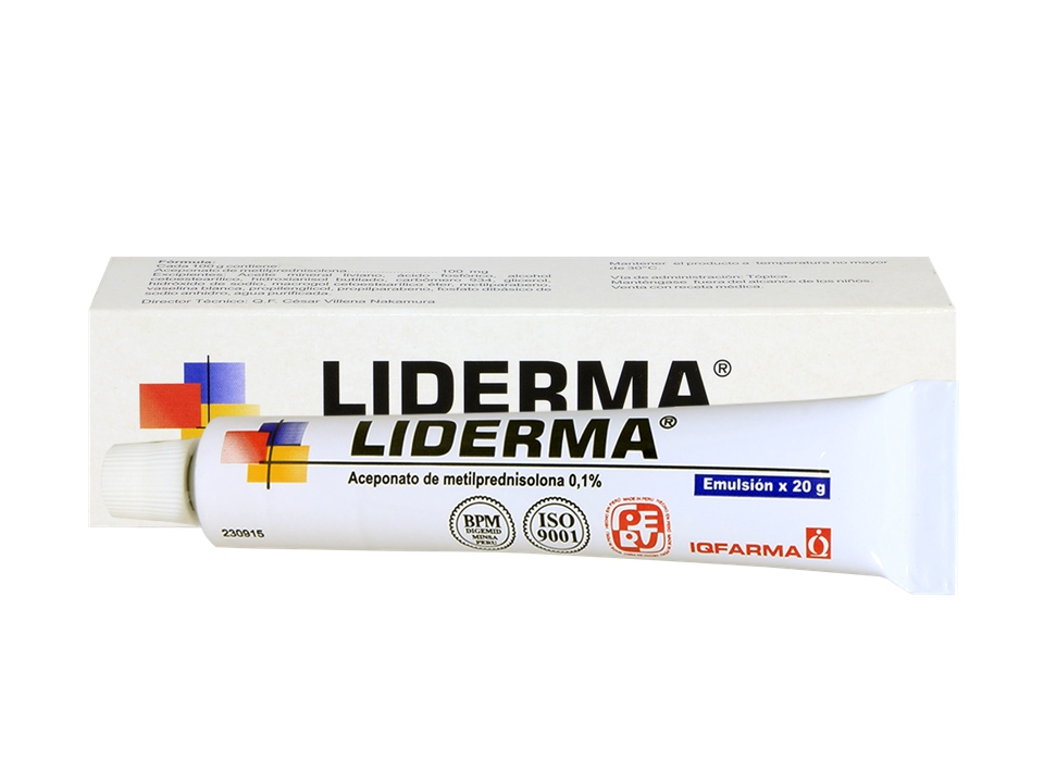 LIDERMA 0.1% EMULSION TUBO 20 G - Rosderma Perú