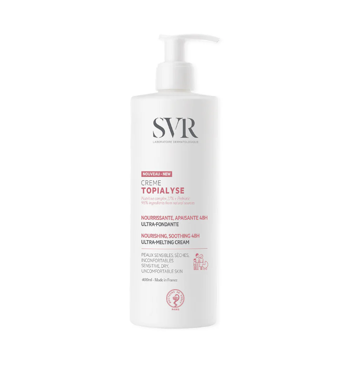 SVR TOPIALYSE CREME CREMA NUTRITIVA PIEL NORMAL SECA 400 ML - Rosderma Perú