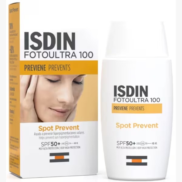ISDIN FOTOULTRA 100 SPOT PREVENT SPF50+ 50ML - Derma Express Perú