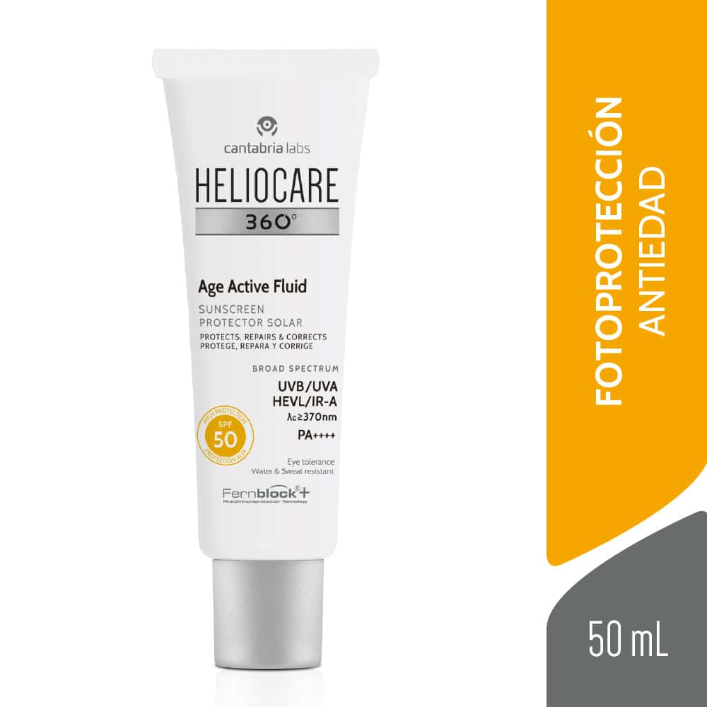 HELIOCARE 360 AGE ACTIVE FLUID SPF50+ 50ML - DermaHope Perú